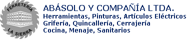 Logo de Ferretería La Sierra, Abásolo y Cía. Ltda.
