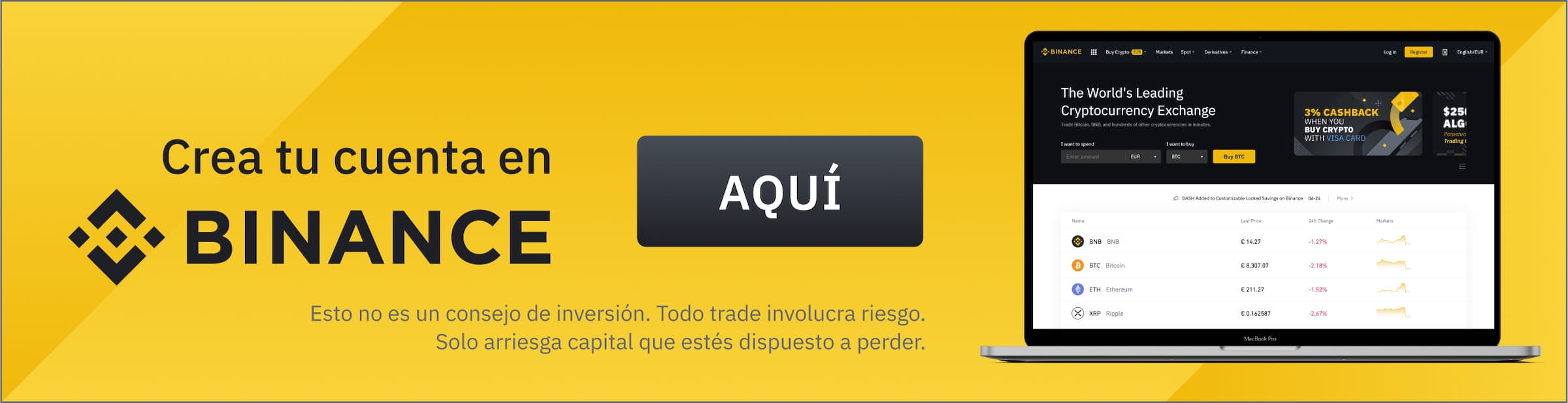 Compra y Vende Criptomonedas | Binance