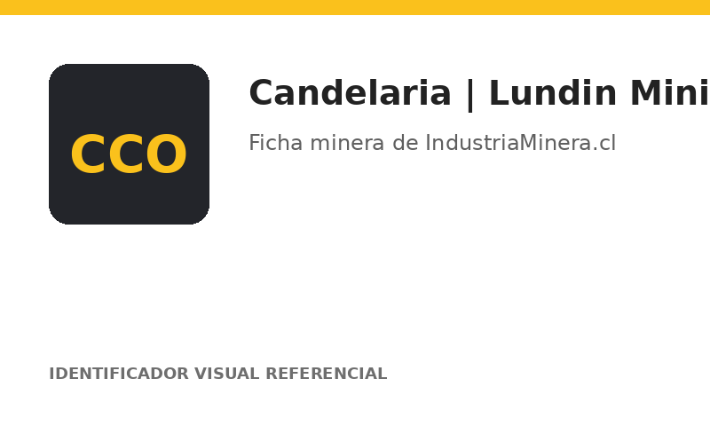 Identificador visual referencial de Candelaria | Lundin Mining