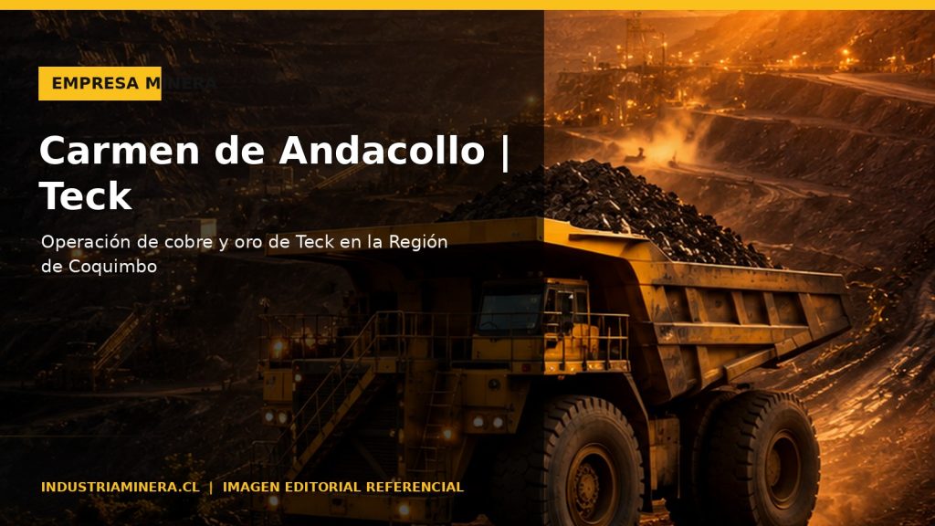 Operación minera en Chile, imagen referencial para la ficha Carmen de Andacollo | Teck