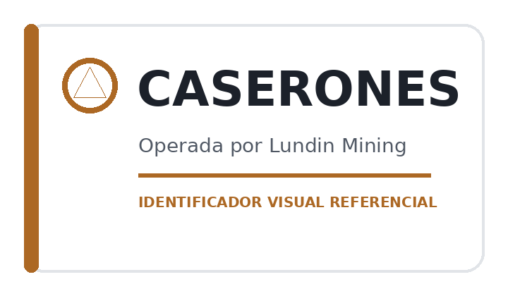 Identificador visual referencial de Caserones y Lundin Mining
