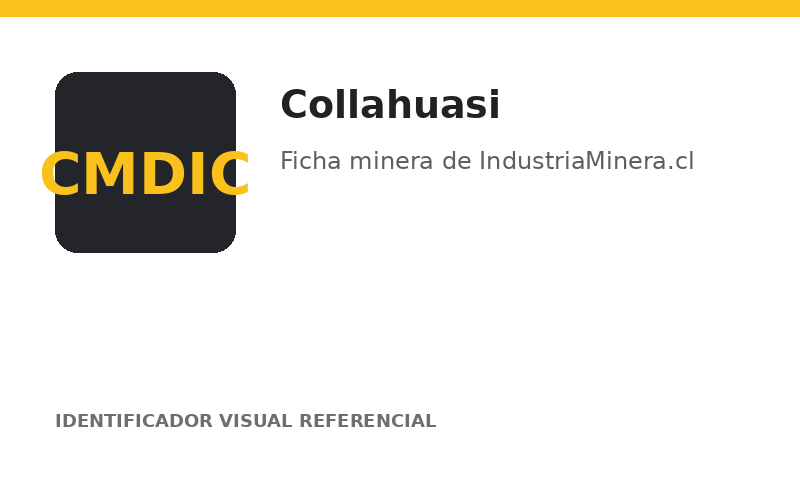 Identificador visual referencial de Collahuasi