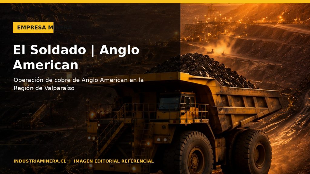 Operación minera en Chile, imagen referencial para la ficha El Soldado | Anglo American