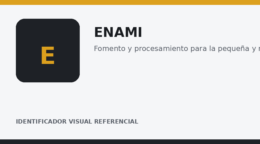 Identificador visual referencial de ENAMI