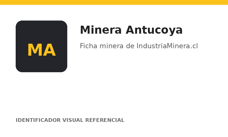 Identificador visual referencial de Minera Antucoya
