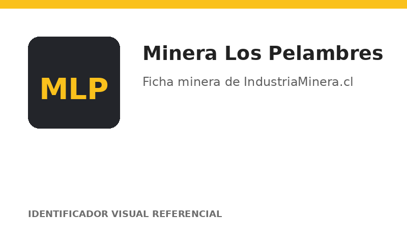 Identificador visual referencial de Minera Los Pelambres