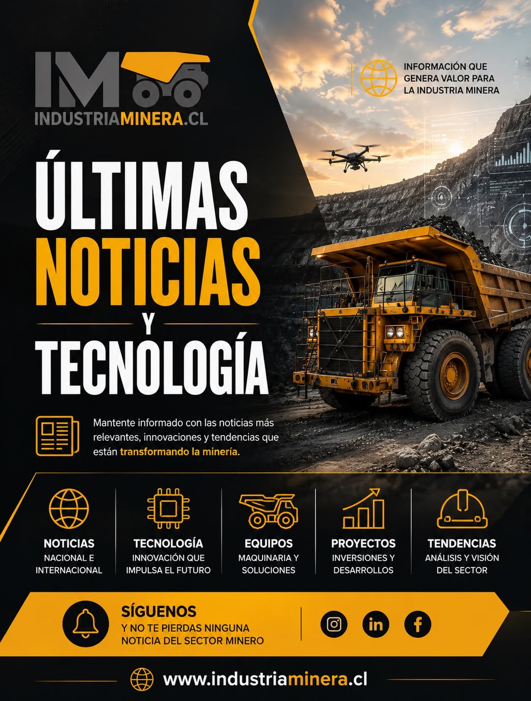 Logo de Noticias de Minería e Industria en Chile | IndustriaMinera.cl