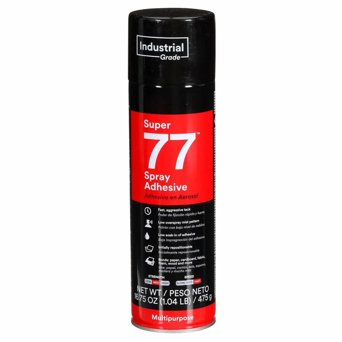 Adhesivo en Aerosol Multipropósito 3M Super 77, Lata de 710 mL, 12/Caja
