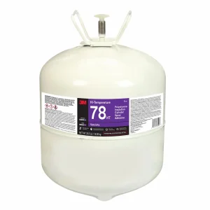 Adhesivo Aerosol de Poliestireno para Aislamiento de Alta Temperatura en Clilindro 3M 78 HT, Azul, Cilindro Grande (Net Wt 28.5 lb), 1/Caja