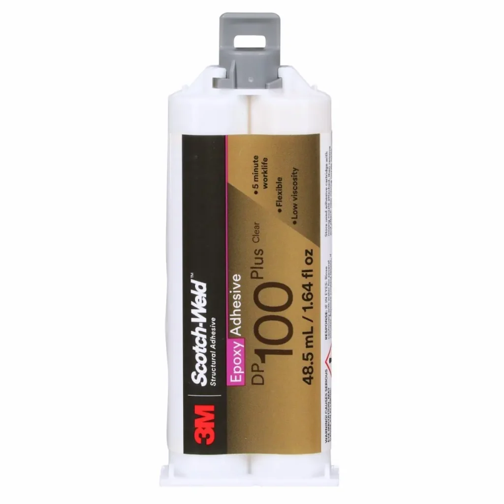 Adhesivo Epóxico 3M™ Scotch-Weld™ DP100 Plus, Transparente, 48.5 mL Paquete Dual, 12/Caja