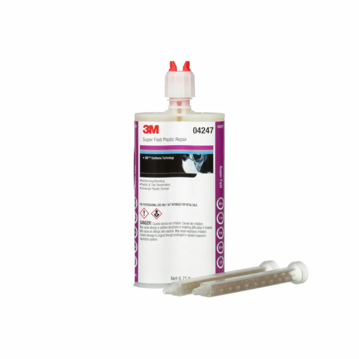 Adhesivo de reparación superrápido 3M, 04247, transparente, cartucho de 200 ml, 6 por caja