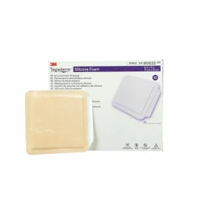 Apósito de Espuma de Silicona 3M Tegaderm, 90631, Sin Borde, 10 cm x 10.8 cm, 10 Unidades/Paquetes, 4 Paquetes/Caja
