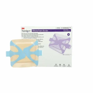 Apósito de Espuma de Silicona 3M Tegaderm 90642, 15.24 cm x 15.24 cm, 10 Unidades/Paquetes, 4 Paquetes/Caja