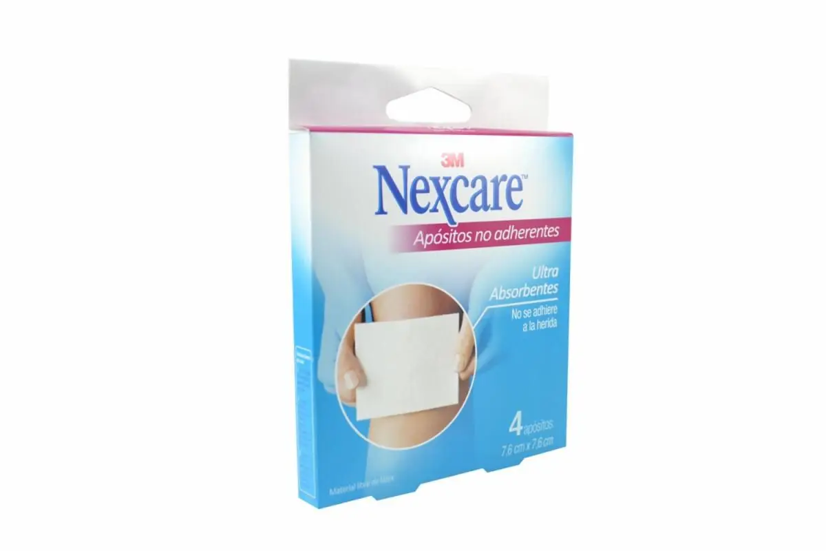 Apósito No Adherente Nexcare, 4 Unidades