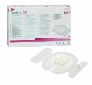 Apósito de sujeción 3M Tegaderm 3CHG IV, 1657R, 11.5 cm x 8.5 cm, 25/Caja