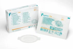Apósitos Transparentes Adhesivos con Almohadilla Absorbente no Adherente 3M Tegaderm 3587, 9 cm x 10.5 cm, 25/Caja