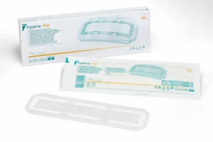 Apósitos Transparentes Adhesivos con Almohadilla Absorbente no Adherente 3M Tegaderm 3593, 9 cm x 35 cm, 4/Caja