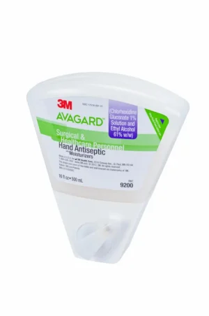 3M Avagard Antiséptico Quirurgico para higiene de Manos con Humectantes (solución de gluconato de clorhexidina al 1 % y alcohol etílico al 61 % p/p), 9200, dispensador, 500ml