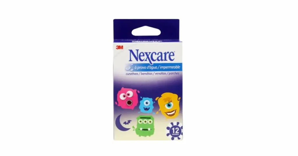 Banditas Impermeables Nexcare™, Colección Monstruos, Un Tamaño, 12/Caja