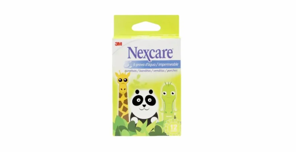 Banditas Nexcare™ Active™, Impermeable, Transparente, Animales, 26 mm x 57 mm, 12 Unidades