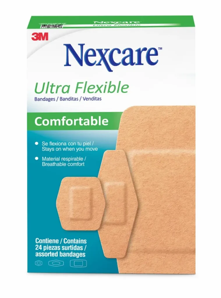 Banditas Nexcare™, Ultra Flexibles, Tamaños Surtidos, 24 Unidades