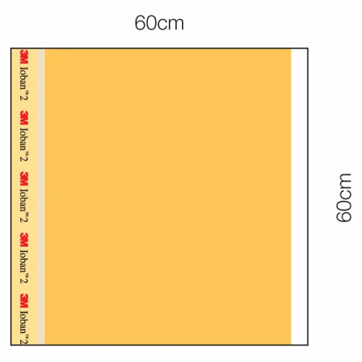 Campo Quirúrgico de Incisión Antimicrobiano 3M Ioban 2 6600, 6648EZ, 60 cm x 60 cm, 10/Caja, 4/Paquete