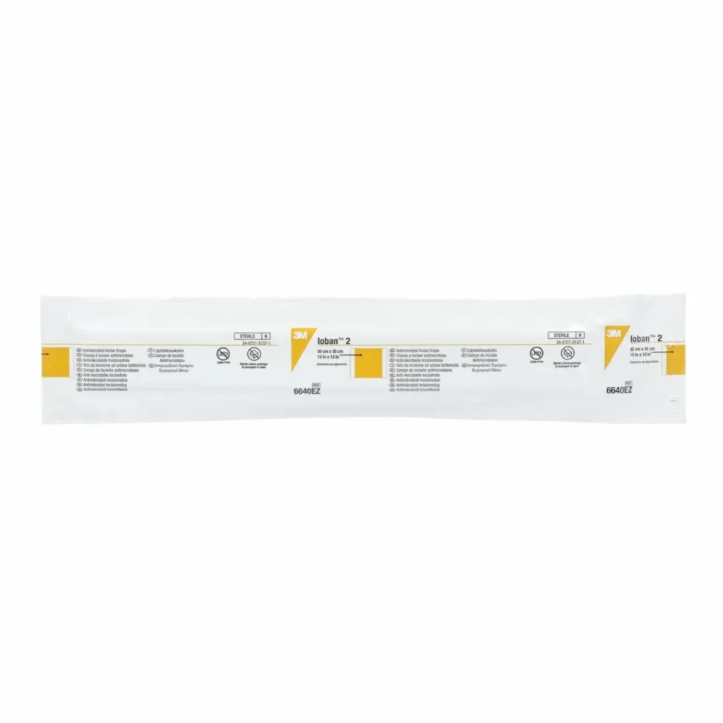 Campo Quirúrgico de Incisión Antimicrobiano 3M™ Ioban™ 2 6600, 6640, 33 cm x 33 cm, 10/Caja, 4/Paquete