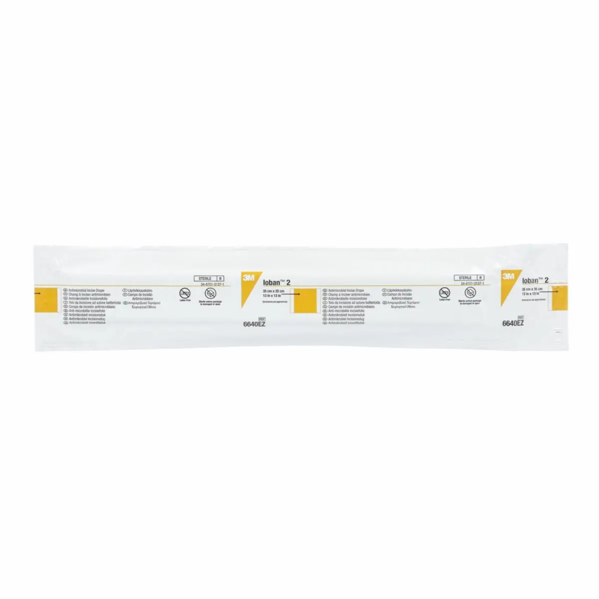 Campo Quirúrgico de Incisión Antimicrobiano 3M Ioban 2 6600, 6640, 33 cm x 33 cm, 10/Caja, 4/Paquete