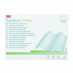 Capa de Contacto no Adherente 3M Tegaderm 5642, 7.6 cm x 10 cm, 4/Caja
