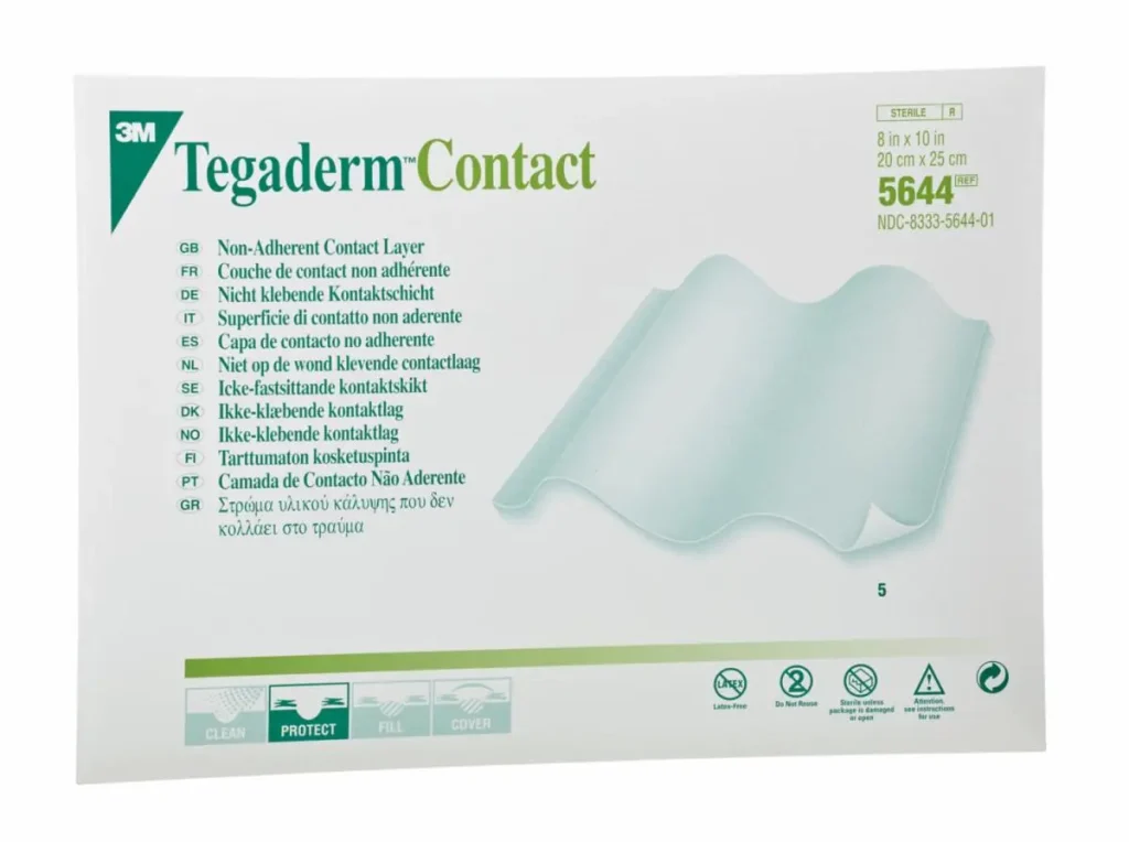 Capa de Contacto no Adherente 3M™ Tegaderm™ 5644, 20 cm x 25 cm,