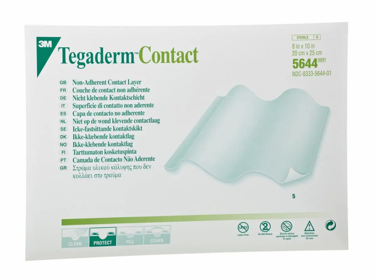 Capa de Contacto no Adherente 3M Tegaderm 5644, 20 cm x 25 cm,