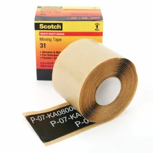 Cinta Aislante 3M Scotch 31 para Trabajo Pesado de Minería, 50 mm x 2,5 m, 10/Caja