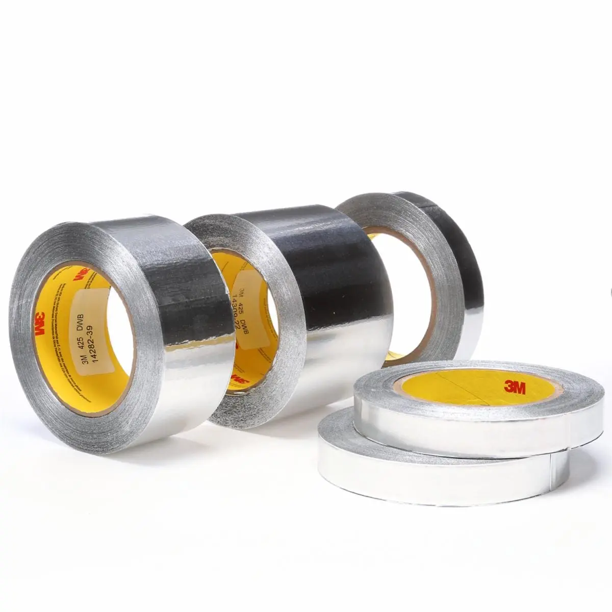 Cinta de Aluminio 3M 425, Plateada, 2 in x 60 yd, 4.6 mil, 24 Rollos por Caja
