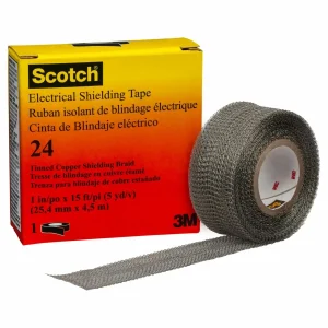 Cinta de Blindaje Eléctrica 3M Scotch 24, 1 pulg.x 15 pies (25 mm x 4,6 m), 50/Caja