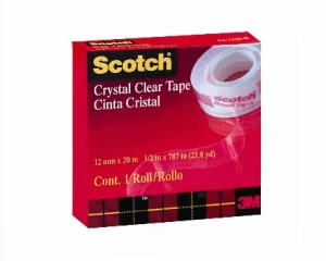 Cinta Cristal Scotch, 19 mm x 20 m, 1 rollo