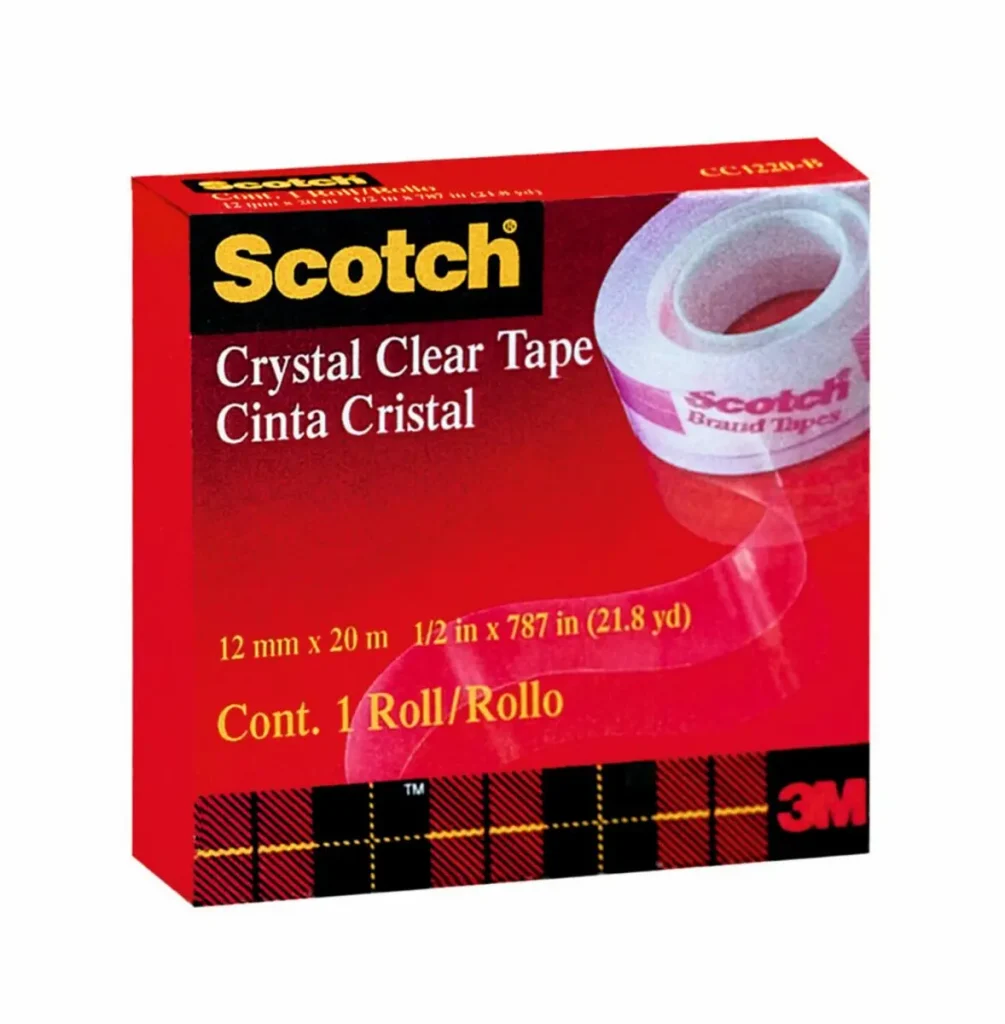 Cinta Cristal Scotch®, CC1220, 12 mm x 20 m, 1 Rollo
