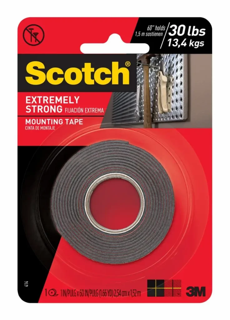 Cinta de Montaje Doble Faz Scotch-Mount™ Extrema, 2,5 cm x 1,5 m