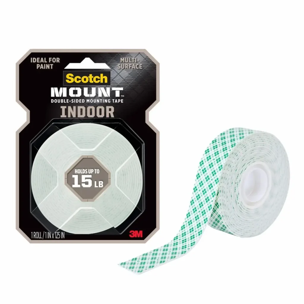 Cinta de Montaje Doble Faz Scotch-Mount™ para Interiores, 2.54 cm x 3.17 m