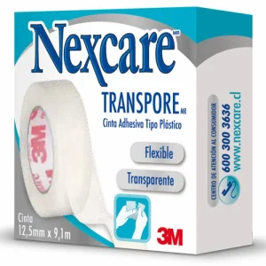 Cinta Nexcare Transpore, 12.5 mm x 9.1 m