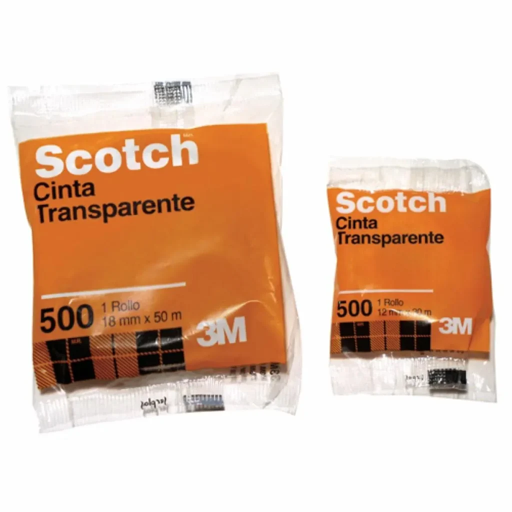 Cinta Scotch® 500, Transparente, en Bolsa, 12 mm x 25 m