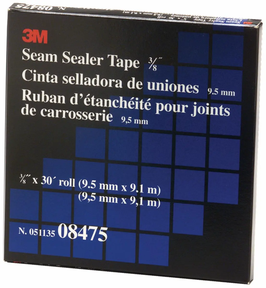Cinta Selladora de Uniones 3M, 08475, 3/8 pulg. x 30 pies, 12 por empaque