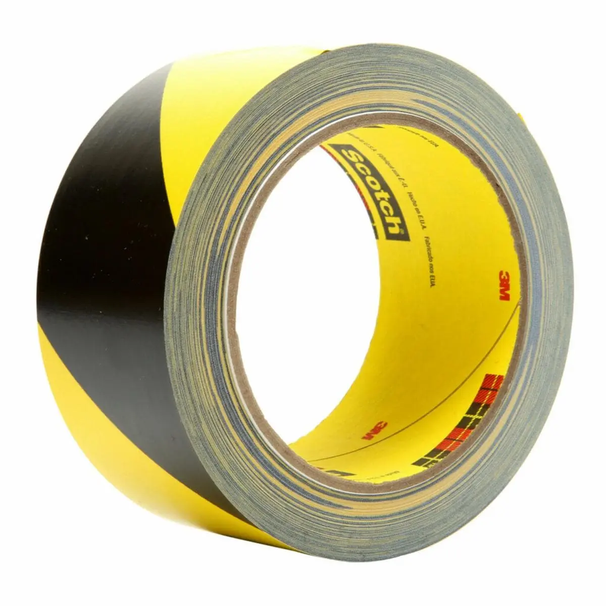 Cinta Tira de Seguridad 3M 5702, Negro/Amarillo, 2 pulgadas x 36 yardas, 5.4 mil, 24 Rollos por Caja