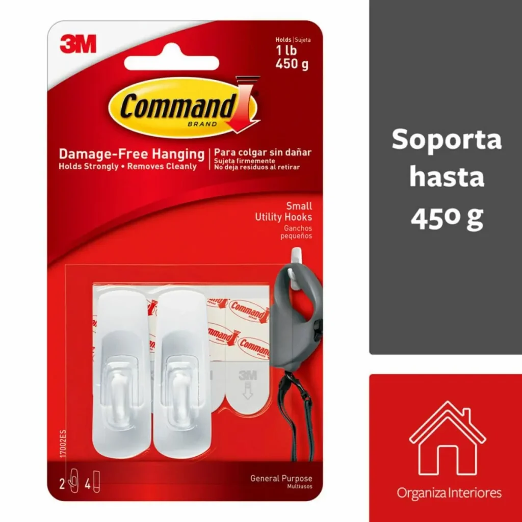 Command® Ganchos Uso General, Pequeño, Blanco