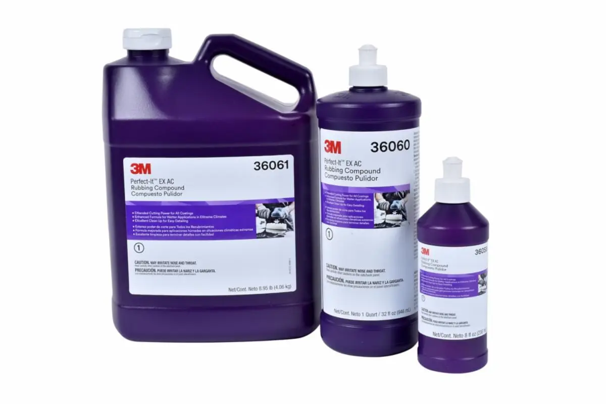 Compuesto Pulidor 3M Perfect-It EX AC, 36060, 1 cuarto de galón (32 fl oz), 6 por Caja