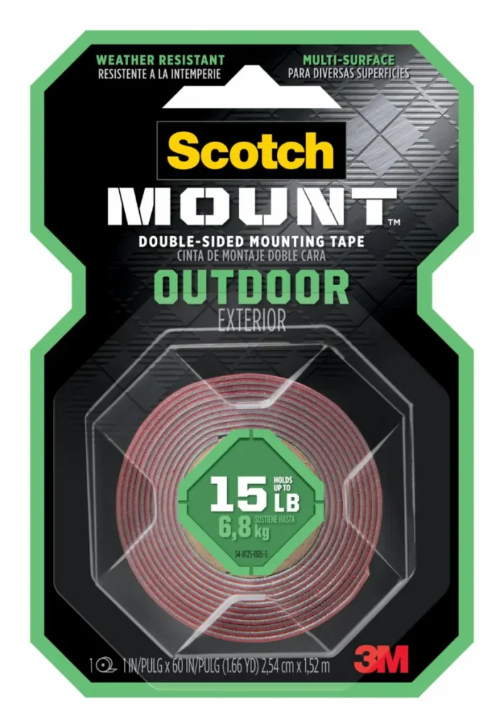 Cuadros de Montaje Doble Faz Scotch-Mount™ para Exteriores, 2.54 cm x 1.52 m