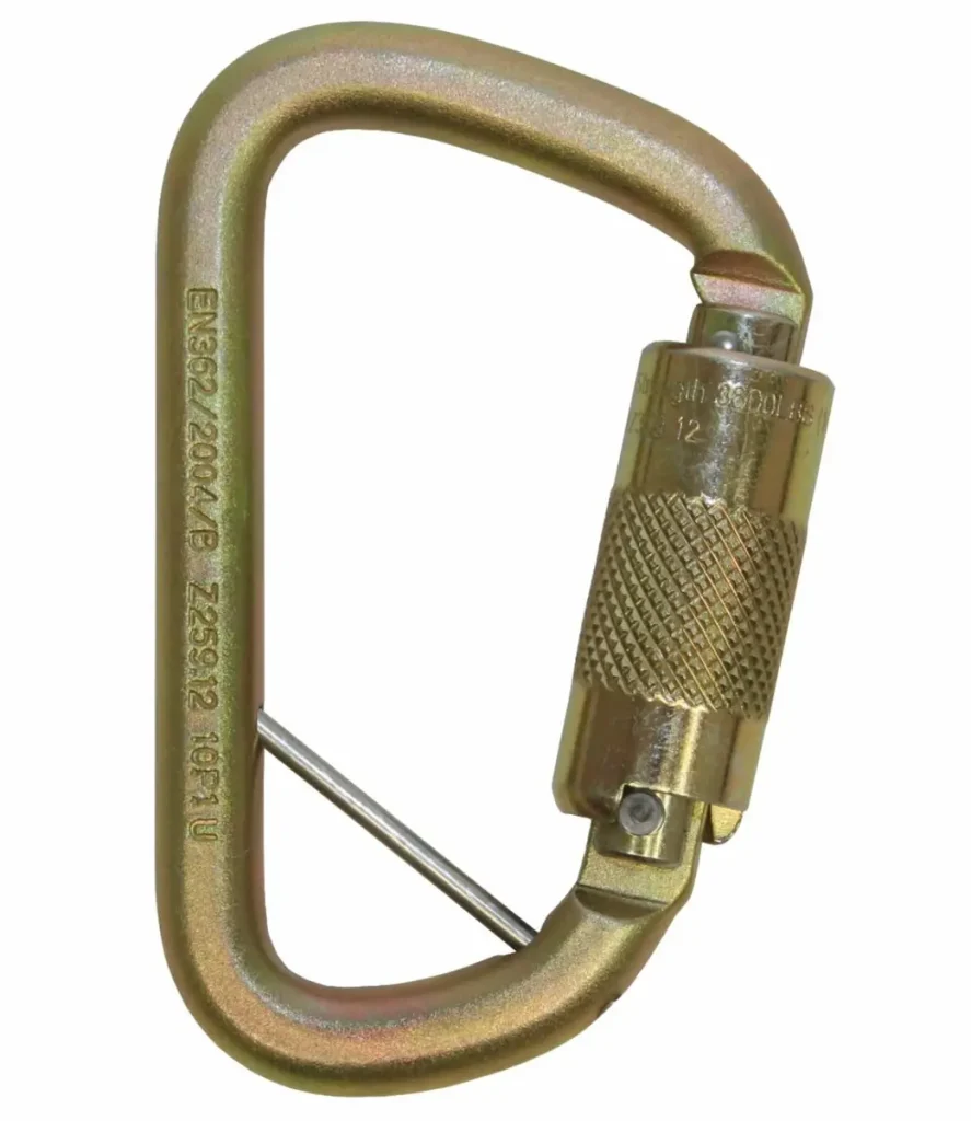 3M® DBI-SALA® Rollgliss™ Mosquetón de Rescate Técnico D con Detención de Caídas con Ojo Cautivo 2000117, Oro, Talla Mediana, 1 por caja.