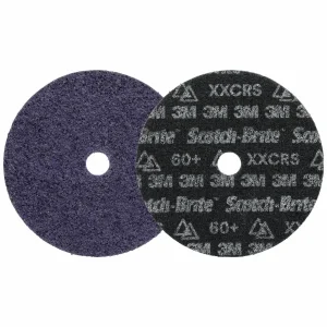 Disco acondicionador de superficies de precisión para uso intensivo Scotch-Brite, HD-DH, X-extragrueso 60+, 177,8 mm x 22,23 mm (7 pulg. x 7/8 pulg.), 25 unidades/empaque