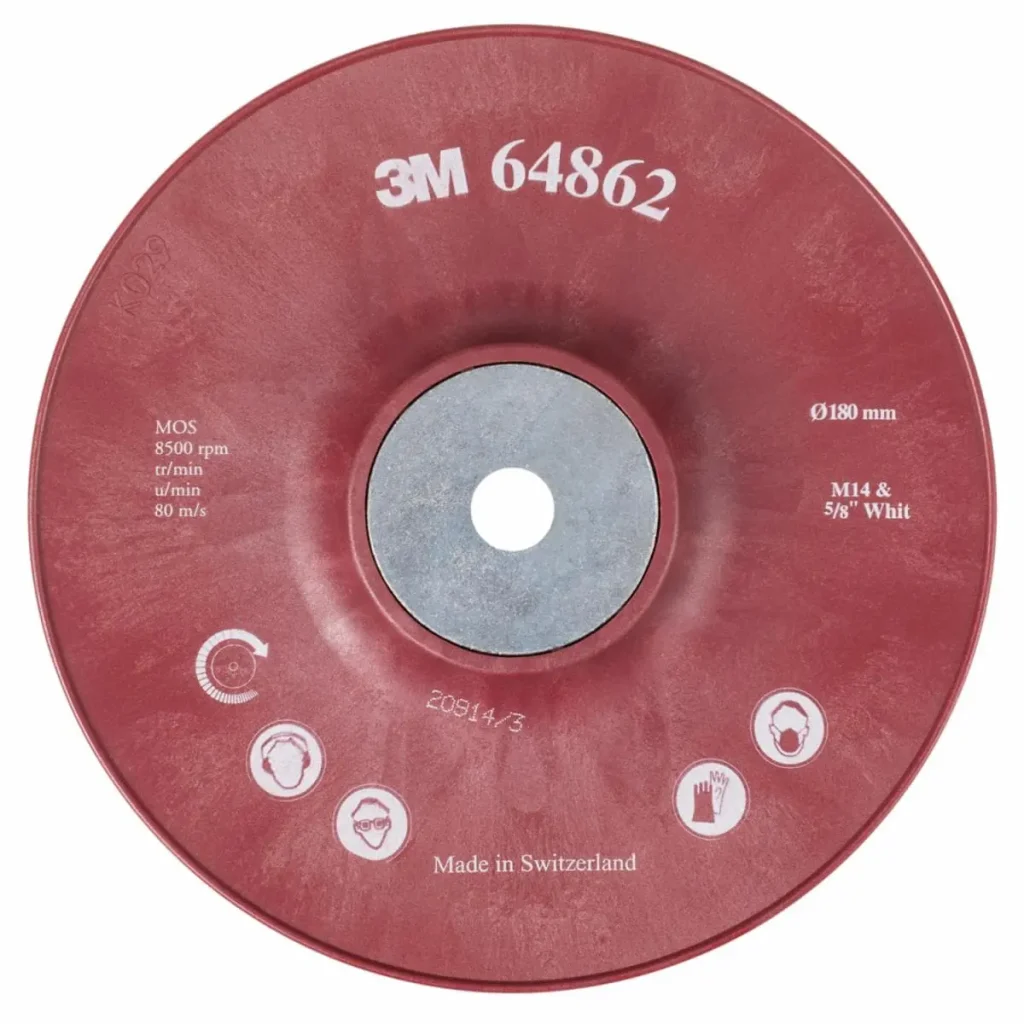 3M™ Disco Base para Discos de Fibra Extra Duro 64862, 7” x 5/8-11 M14, 15 Discos/Caja