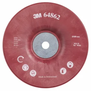 3M Disco Base para Discos de Fibra Extra Duro 64862, 7'' x 5/8-11 M14, 15 Discos/Caja