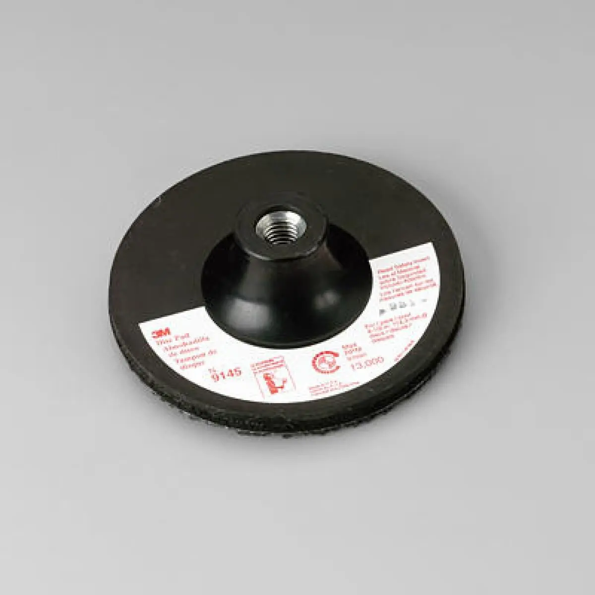 3M Disco Base Hook & Loop 9145, Hilo 5/8-11 4.5'', 10 Bases/Caja